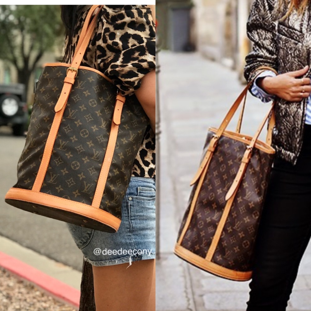 Louis Vuitton Brown and Tan Hobo Bag